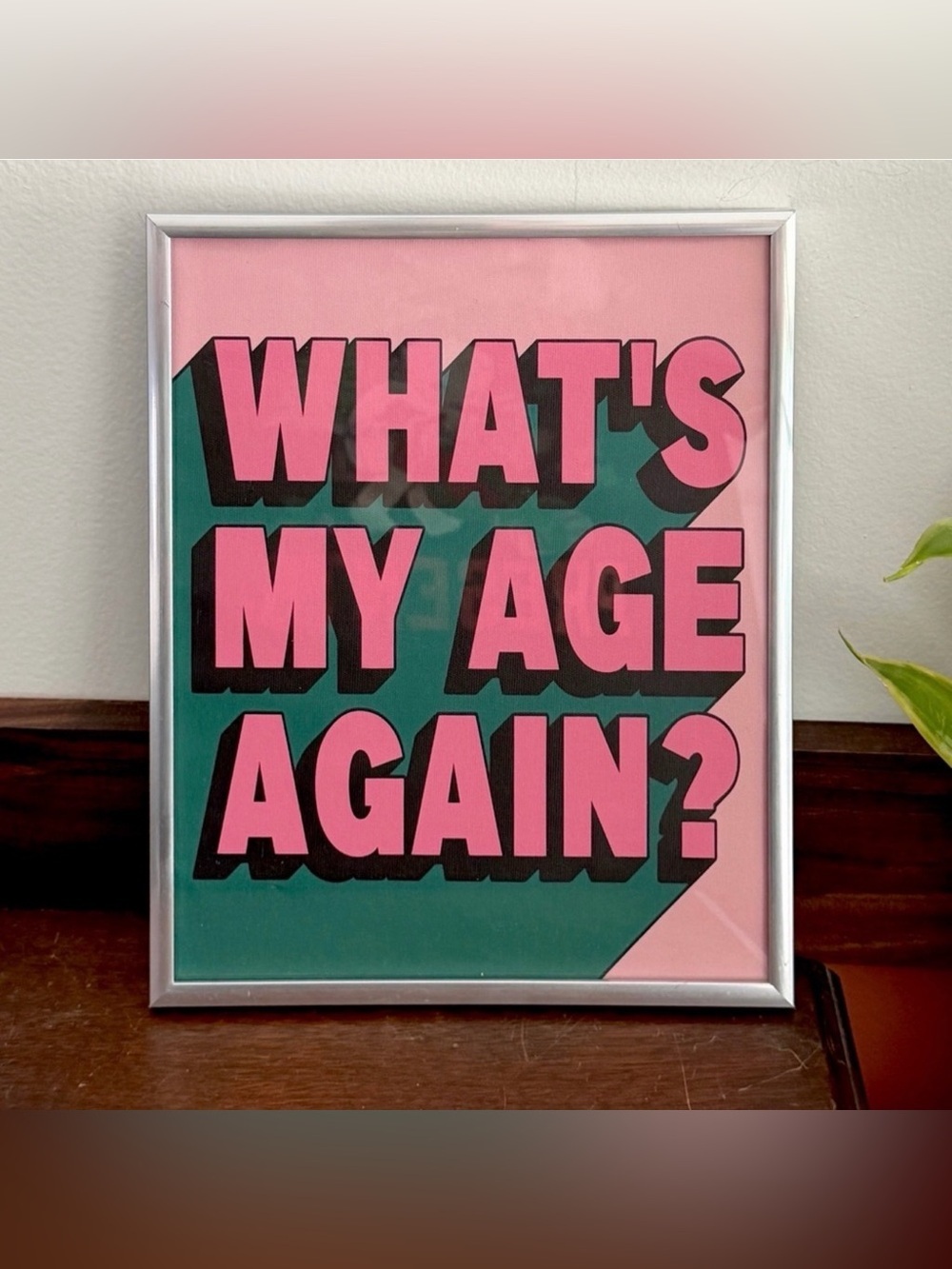 What’s My Age Again Blink 182 Lyrics Pop Punk Emo Canvas Art Print Silver Framed